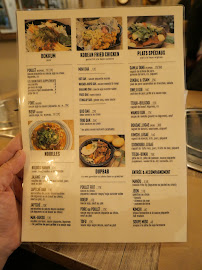 Restaurant coréen BOKKO à Paris menu