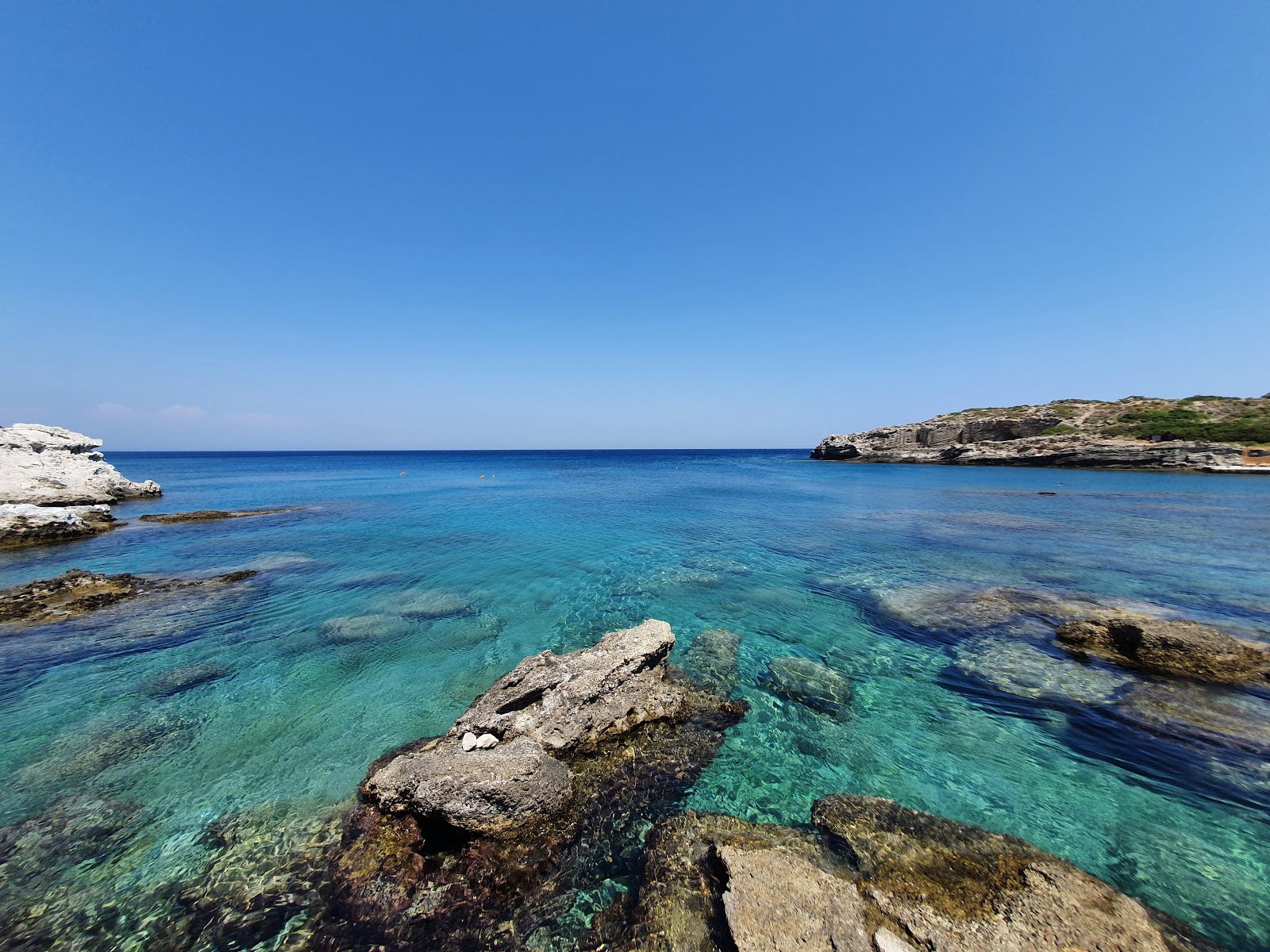 Photo of Kallithea Beach with turquoise pure water surface