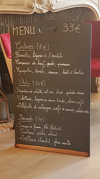 Menu / carte de La Régalade à Chantilly