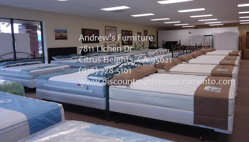 Bedroom Furniture Store «Andrews Furniture & Mattress», reviews and photos, 7811 Lichen Dr, Citrus Heights, CA 95621, USA