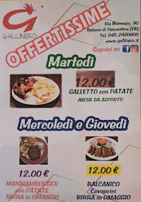 Restaurant Gallinero à Balconi, Pescantina (la carte)