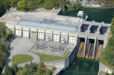 Barrage-usine EDF de Saut-Mortier à Lect