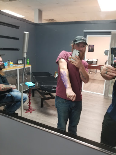 Explore three percenter tattoo ideas, creative tattoo ideas in Augusta, available at The Lucky Seven Tattoo Co.