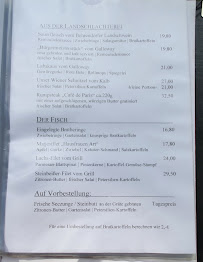 Menu / carte de Restaurant Kleine Küchenkate à Sylt