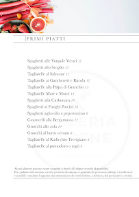 Carte du Ristorante Pizzeria Arcene di Intra Giuseppe & C. Snc à Arcene