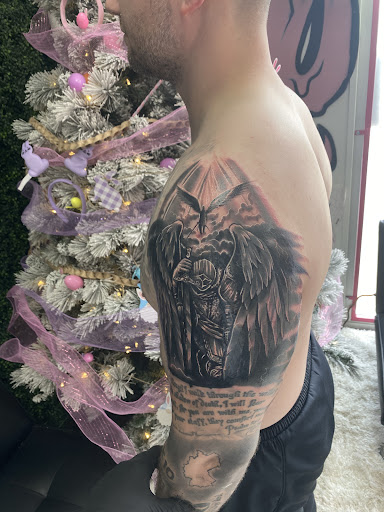 Explore celestial tattoo ideas, creative tattoo ideas in Conroe, available at Nicoles Tattoos and Piercings