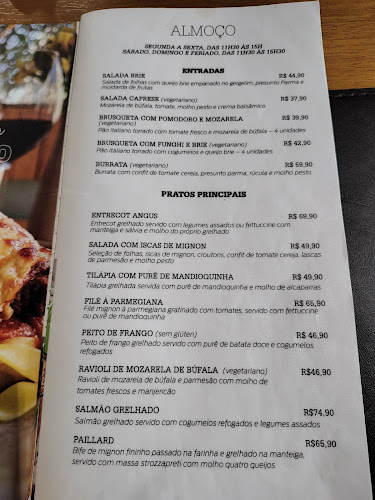 Horário de funcionamento de Pantucci