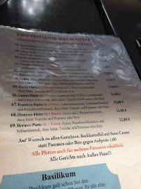 Athen-Palast à Hamburg menu
