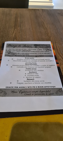 Restaurant B-Brasserie à Bariano (le menu)