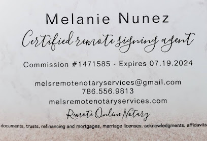 Mel's Remote Notary Services