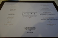 SEPT à Toulouse menu