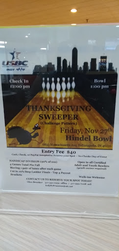 Bowling Alley «Hindel Bowling Lanes», reviews and photos, 6833 Massachusetts Ave, Indianapolis, IN 46226, USA