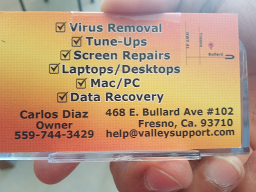 Computer Repair Service «Valley Support», reviews and photos, 468 E Bullard Ave #102, Fresno, CA 93726, USA