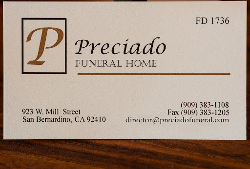 Funeral Home «Preciado Funeral Home», reviews and photos, 923 W Mill St, San Bernardino, CA 92410, USA