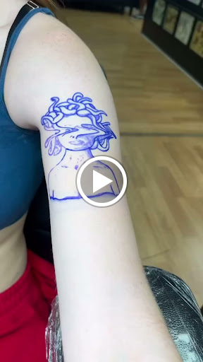 Explore 2 face tattoo ideas, creative tattoo ideas in Ambler, available at Tattoo GalaxyAmbler Piercing & Custom Tattoos