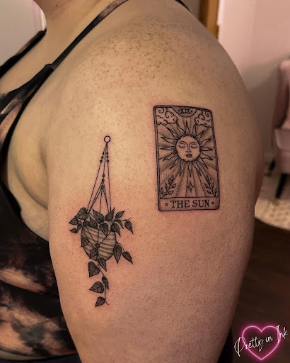 Explore anime forearm tattoo ideas, creative tattoo ideas in Middleton, available at Pretty in Ink