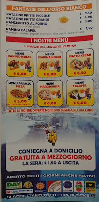L'orso Bianco...pizzeria d'asporto...forno a legna...specialita kebap à Airuno carte
