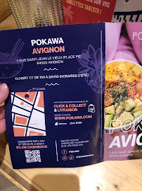 POKAWA Poké bowls à Avignon menu
