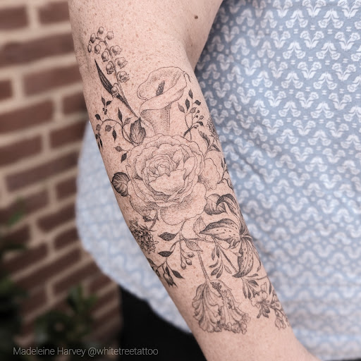 Explore mother step daughter tattoo ideas, creative tattoo ideas in Media, available at Byrd of Paradise Tattoos