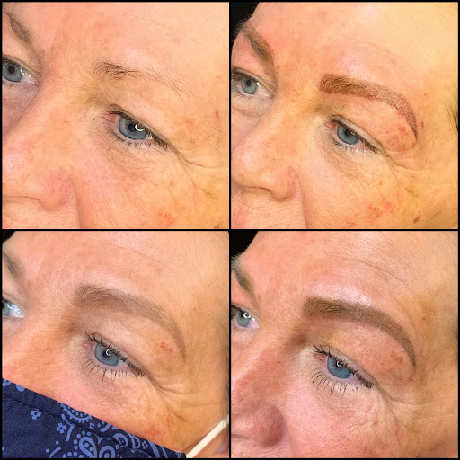 Explore libra scale tattoo ideas, creative tattoo ideas in Peoria Heights, available at BeautiFULL Brows By Jen Microblading - Permanent Makeup Wild Honey Beauty Studio