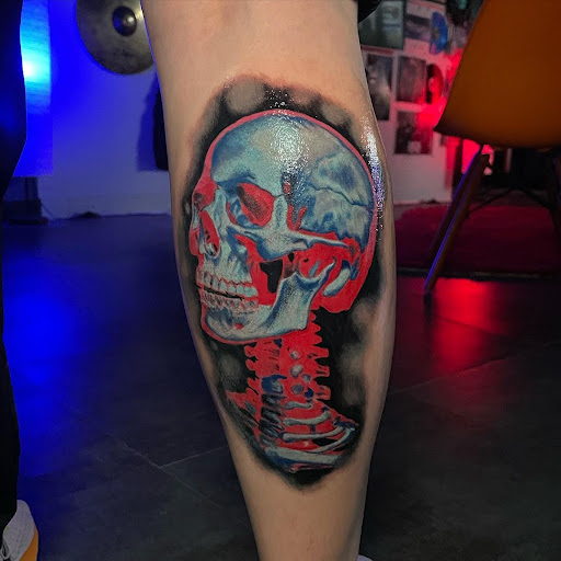 Explore beauty and the beast tattoo ideas, creative tattoo ideas in Cambridge City, available at Alien Earth Tattoo Studio LLC