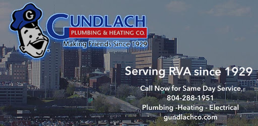 HVAC Contractor «Gundlach Heating, Cooling, Plumbing & Electrical», reviews and photos, 2707 Ellis Ln, Richmond, VA 23294, USA