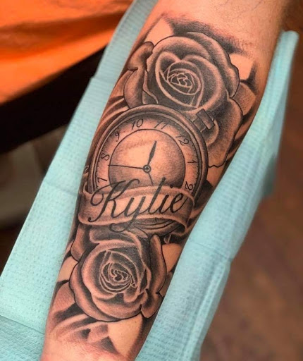 Explore broken tattoo ideas for guys, creative tattoo ideas in Powell, available at Against All Odds Tattoos and Piercings