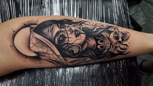 Explore patch tattoo ideas, creative tattoo ideas in Phoenix, available at Grand Avenue Tattoo & Piercings