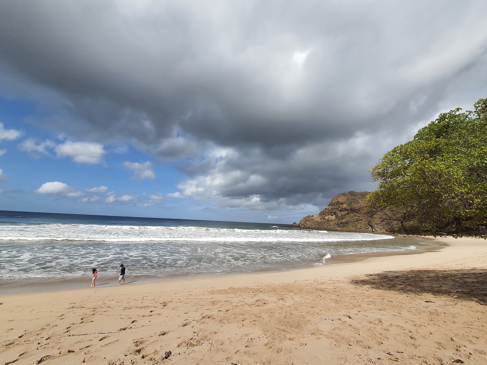 Foto de Playa Rosa y el asentamiento