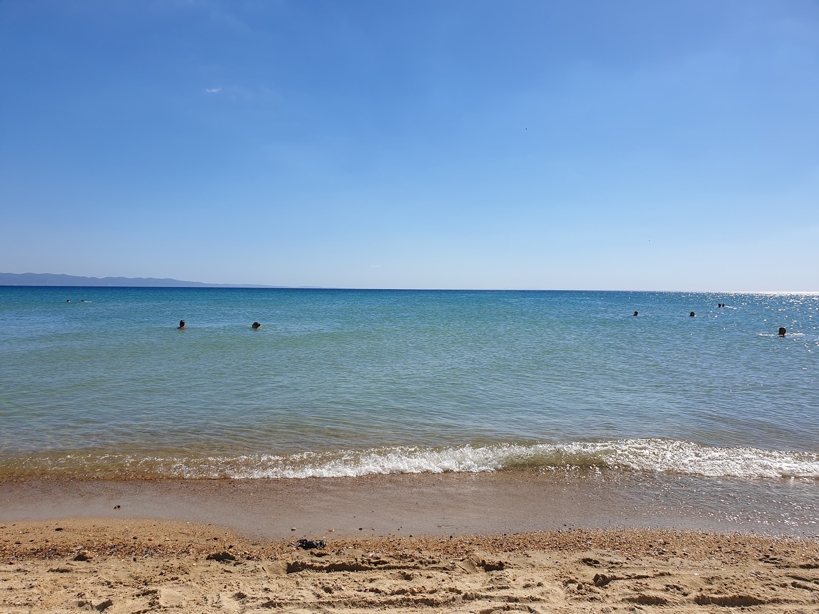 Photo of Mecidiye coast beach with blue pure water surface