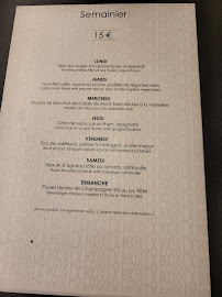 Menu / carte de Restaurant Café de la Paix à Reims