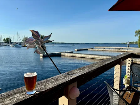 Craft beer at a brewery in Sackets Harbor New York