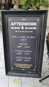 Restaurant Blend & Shaker à Tours (le menu)
