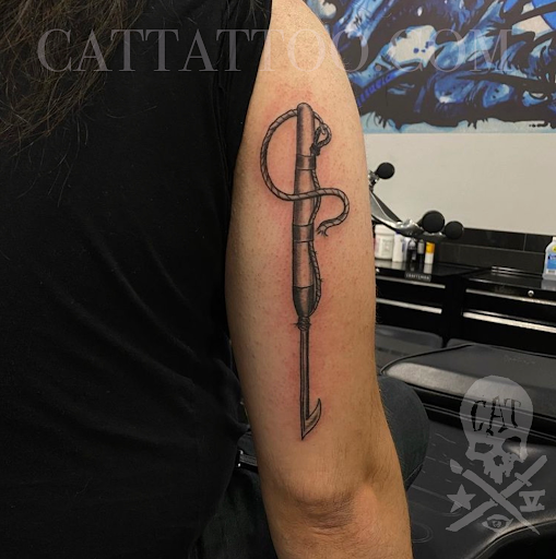 Explore qr code tattoo ideas, creative tattoo ideas in Addison, available at Cat Tattoo