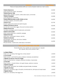 Crêperie Bretonne - Bar & Restaurant de spécialités de Galettes et Crêpes fait maison, à base de produits frais à Orléans menu
