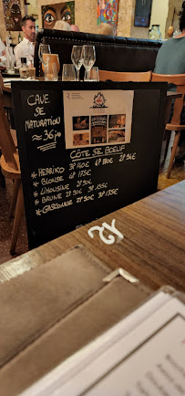 Ô QG à Bordeaux menu