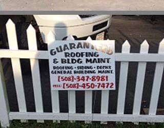 Roofing Contractor «Guaranteed Building Maintenance Co.», reviews and photos, 20 Ponton St, Sturbridge, MA 01566, USA