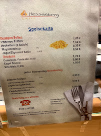Menu du Hessenberg Grill à Borchen