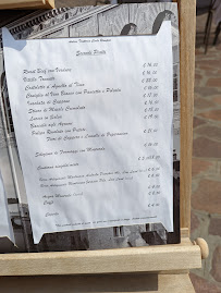 Carte du Trattoria Cento Rampini à Mantua