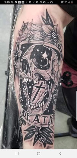 Explore bourbon glass tattoo idea, creative tattoo ideas in Columbus, available at Timeless Ink Tattoos