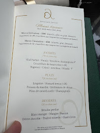 Restaurant j'Adore ! à Paris menu