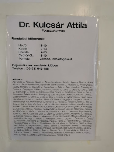 Értékelések erről a helyről: Dr. Kulcsár Attila, Diósd - Fogászat