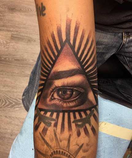 Explore love symbol tattoo ideas, creative tattoo ideas in El Paso, available at Wyze Guyz Tattoo Parlor