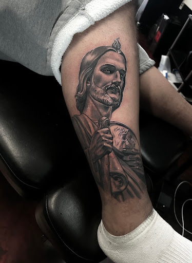 Explore heartagram tattoo ideas, creative tattoo ideas in Silver City, available at Independent Ink Tattoo