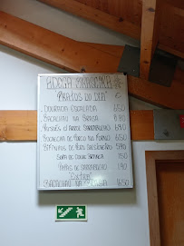 Restaurant Adega Braseira à São Mamede de Infesta (le menu)