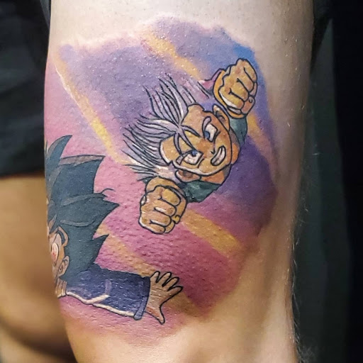 Explore lower arm half sleeve tattoo ideas, creative tattoo ideas in Debary, available at Divine Line Tattoos