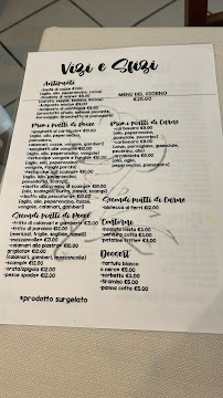 Menu du Vizi e Sfizi à Ostia