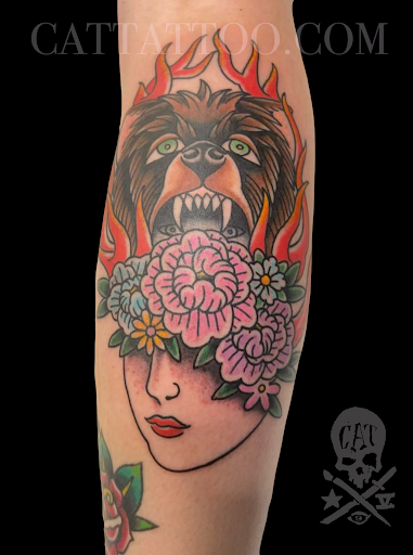 Explore invictus tattoo ideas, creative tattoo ideas in Addison, available at Cat Tattoo