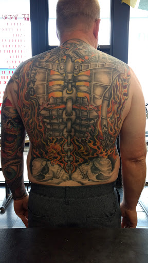 Explore tank tattoo ideas, creative tattoo ideas in Burlington, available at Tiny Tims Tattoo Shop