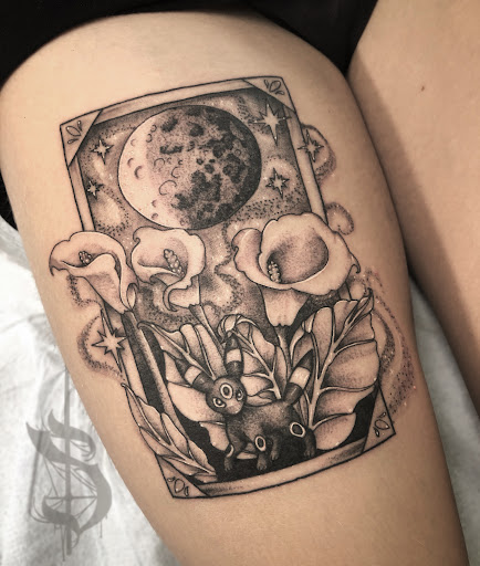 Explore tattoo ideas of strength, creative tattoo ideas in Lopez Island, available at Soot and Bone Body Art Studio